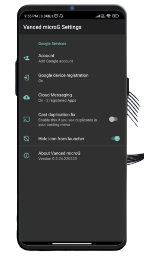 Интеграция аккаунта Google